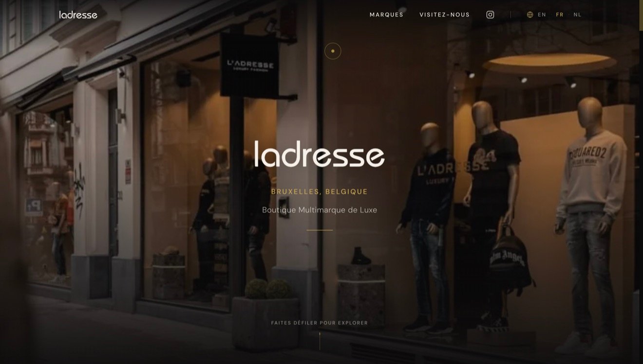 La'Dresse storefront designed and built by TaskElevate