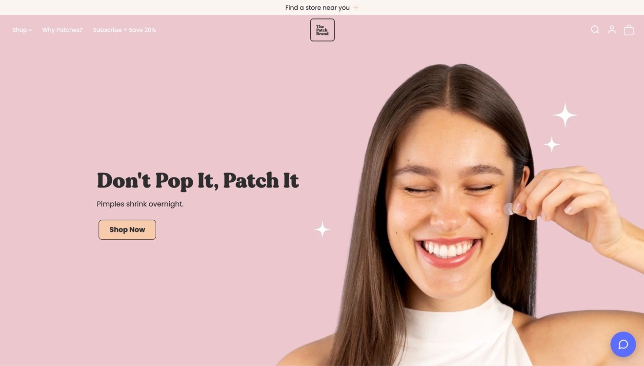 The Patch Brand storefront designed and built by TaskElevate